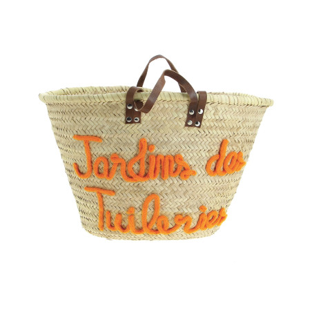 Panier personnalisé Tuileries en orange