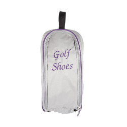 sac à chaussures messages Gris liseré violet