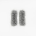 Paire de manchettes en renard Gris