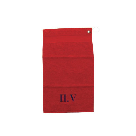 Serviette de golfe personnalisé Rouge Serviette de golfe personnalisé Rouge