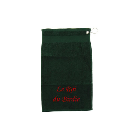 Serviette de golfe - Roi et Reine Vert bouteille