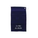 Serviette de golfe - Roi et Reine Bleu marine