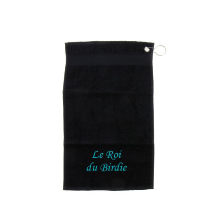 Serviette de golfe - Roi et Reine Noir