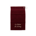 Serviette de golfe - Roi et Reine Rouge bordeaux