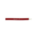 Porte Clefs ruban petit modèle 27. Rouge Hermès