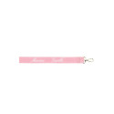 Porte Clefs ruban petit modèle 24. Rose clair