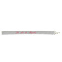 Porte clefs ruban grand modèle 13. Gris clair