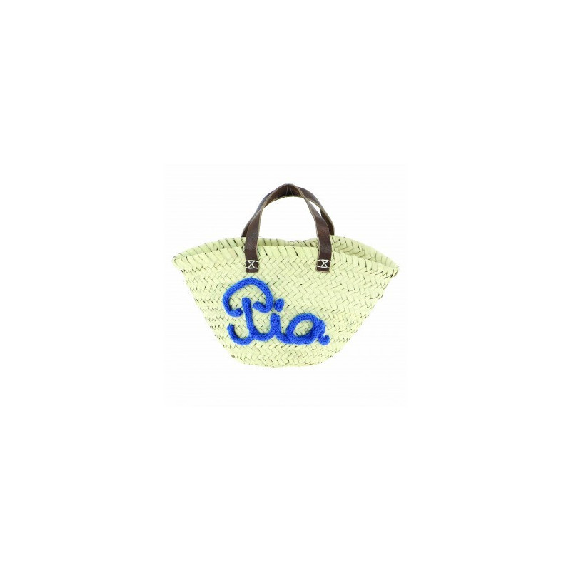 Mini panier personnalisé Pia en bleu dur