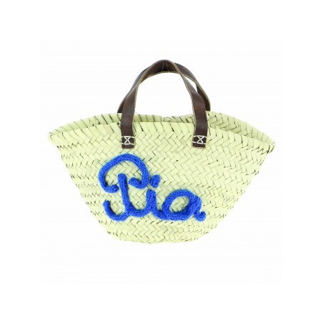 Mini panier personnalisé Pia en bleu dur Mini panier personnalisé Pia en bleu dur