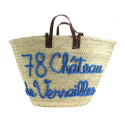 Panier personnalisé Versailles en bleu dur