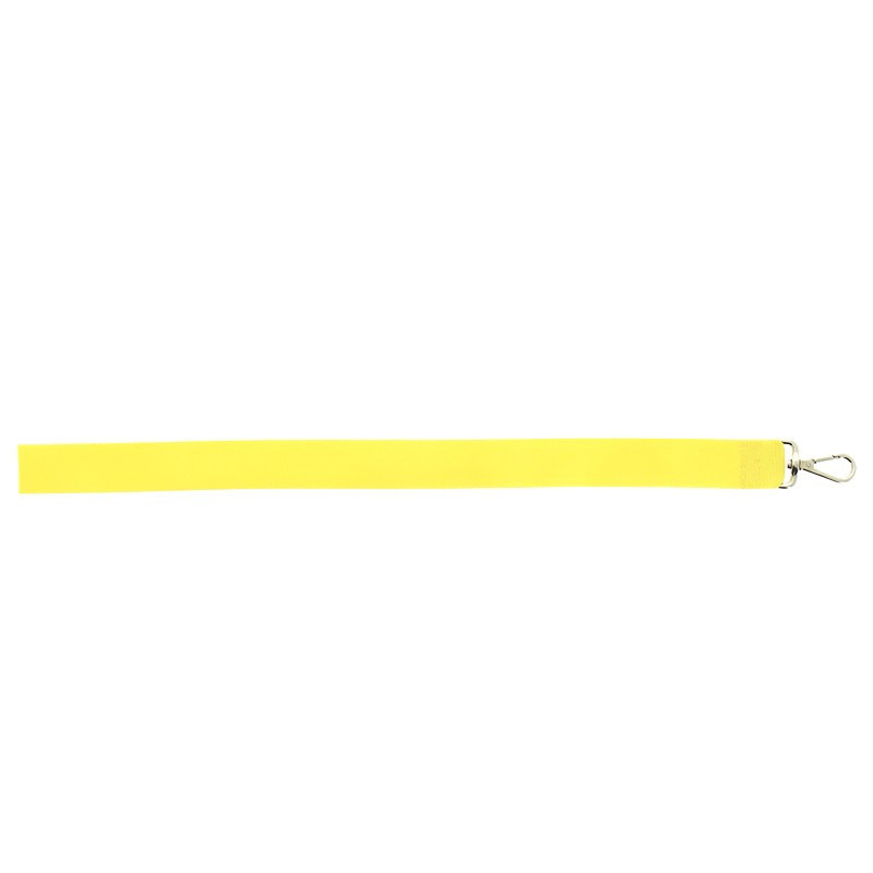 Porte clefs ruban grand modèle 1.Jaune paille