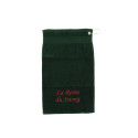 Serviette de golfe - Roi et Reine Vert bouteille