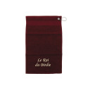 Serviette de golfe - Roi et Reine Rouge bordeaux