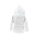 Peignoir enfant Blanc broderie dans le dos