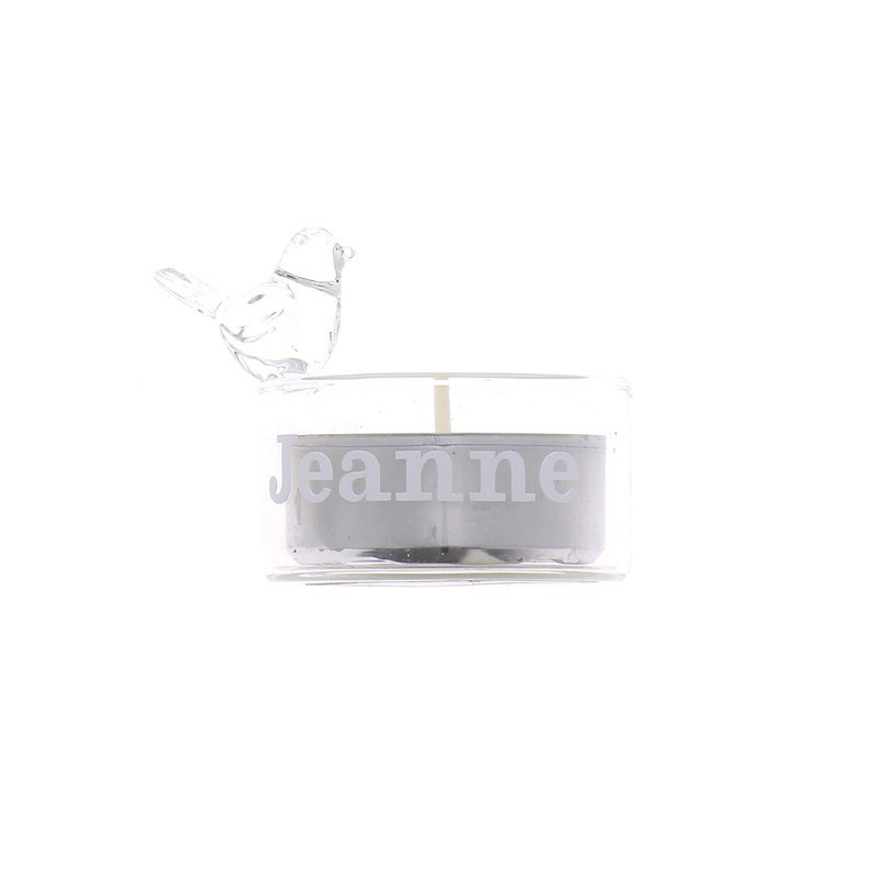 Bougie placement de table oiseau