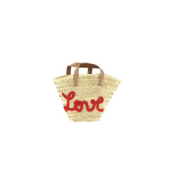 Mini panier personnalisé Love en rouge