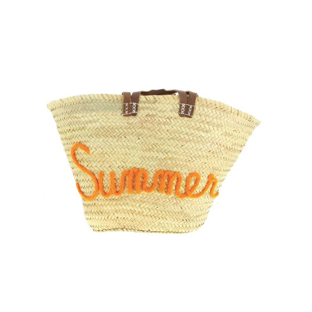 Panier personnalisé summer en orange