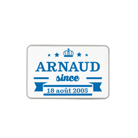 Boîte métal personnalisée bleu roi Boîte métal personnalisée bleu roi