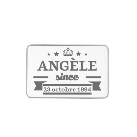 Boîte métal personnalisée grise