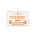 Boîte métal personnalisée orange