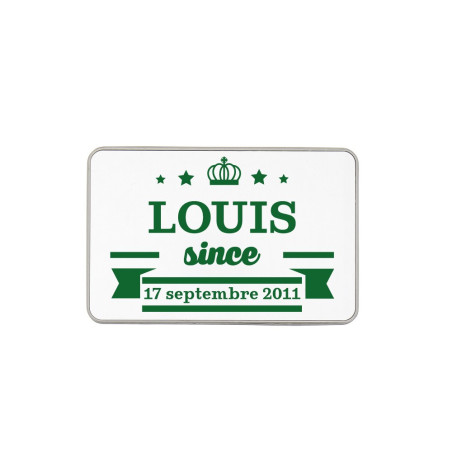 Boîte métal personnalisée vert bouteille Boîte métal personnalisée vert bouteille