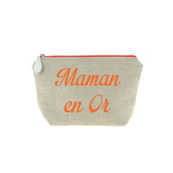 Trousse Meg en lin personnalisée