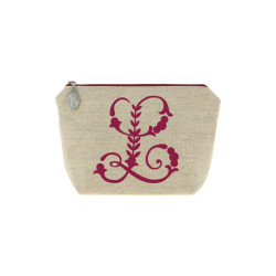 Trousse en lin alphabet
