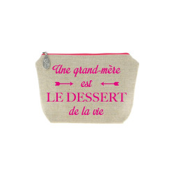 Trousse en lin message