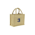 Cabas toile de jute personnalisé petit modèle