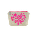 Trousse Maman the Best fuchsia
