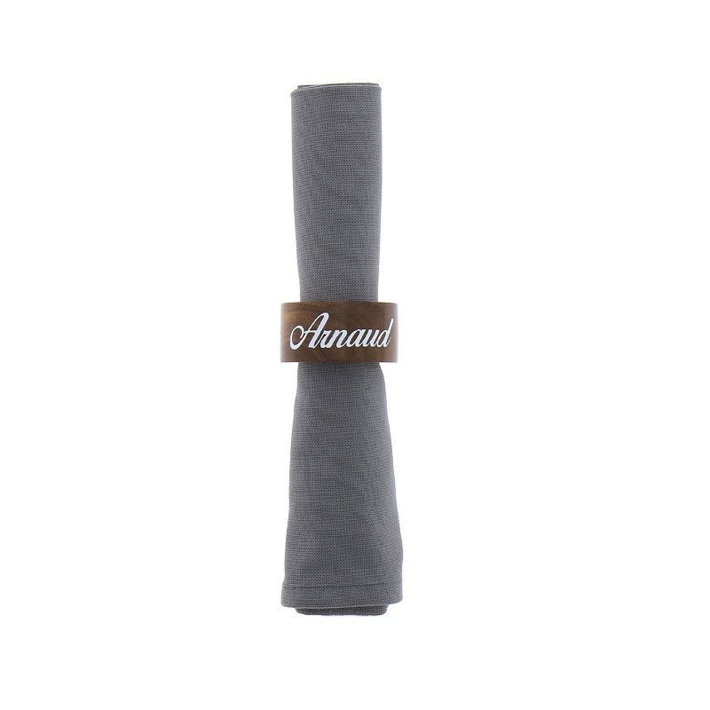 Rond de serviette en bois personnalisé