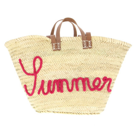 Panier personnalisé fuchsia