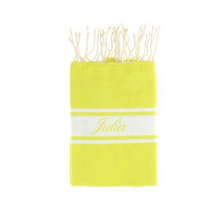 Fouta jaune citron Fouta jaune citron