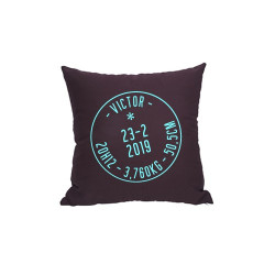 Coussin Stamp naissance 2
