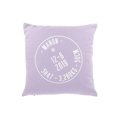 Coussin parme Coussin parme