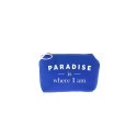 Trousse Betty - Bleu roi - Message