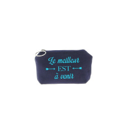 Trousse Betty - Bleu marine - Message
