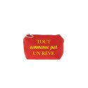 Trousse Betty - Rouge - Message