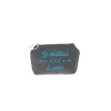 Trousse Betty - Gris - Message