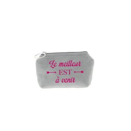 Trousse Betty - Gris clair - Message