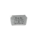Trousse Betty - Gris clair - Message