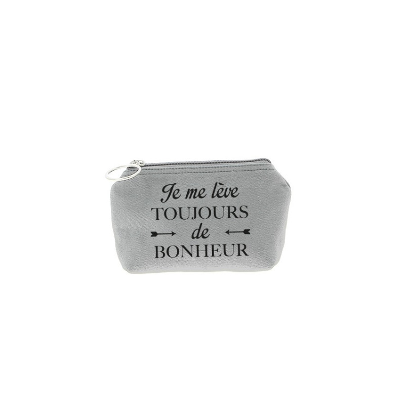 Trousse Betty - Gris clair - Message
