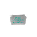 Trousse Betty - Gris clair - Message