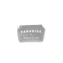 Trousse Betty - Gris clair - Message