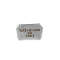 Trousse Betty - Gris clair - Message