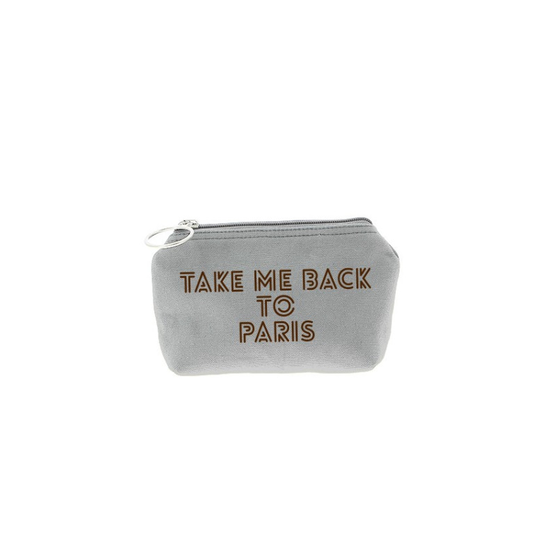 Trousse Betty - Gris clair - Message