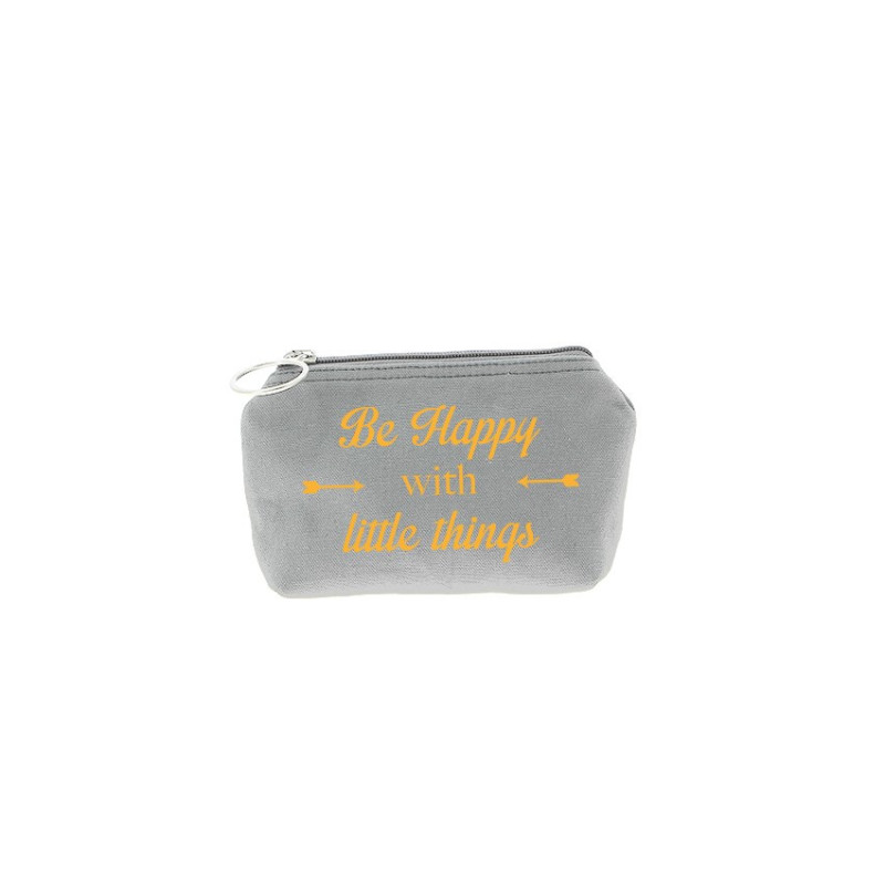 Trousse Betty - Gris clair - Message