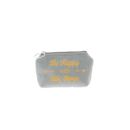 Trousse Betty - Gris clair - Message