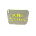 Trousse Meg en lin personnalisée