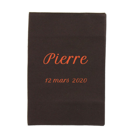 Protège carnet de santé brodé